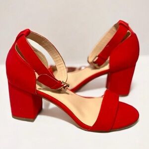 Single Strap Block Heels